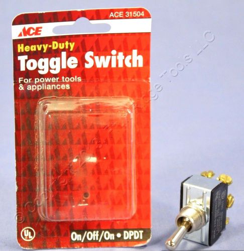 Ace 31504 heavy duty switch toggle 20a 125vac, 1-1/2hp 125/250vac dpdt on/off/on for sale