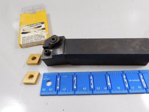 ZENIT 1-1/4&#034; TOOL HOLDER #MCLNR-20-6D COMES WITH (5) KENNAMETAL CARBIDE INSERTS