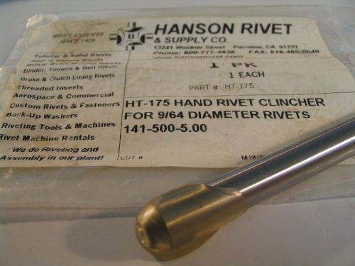 Hanson ht-175 hand rivet clincher (brand new-unused) for sale
