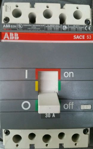 ABB sace S3N 30 amp 3 pole