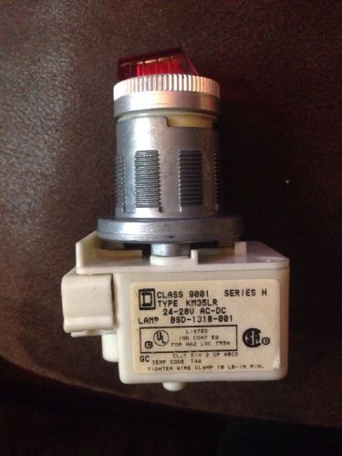 SQUARE D CLASS 9001 TYPE KM35LR SERIES H ILLUMINATED SELECTOR SWITCH 3 POSITION