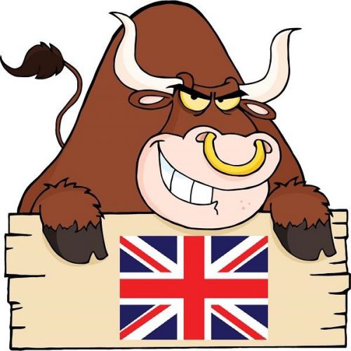 30 Custom British Bull Personalized Address Labels