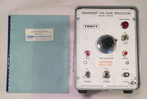 Transient Voltage Indicator (TROTT Electronics) Model TR741B Used, Make Offer!