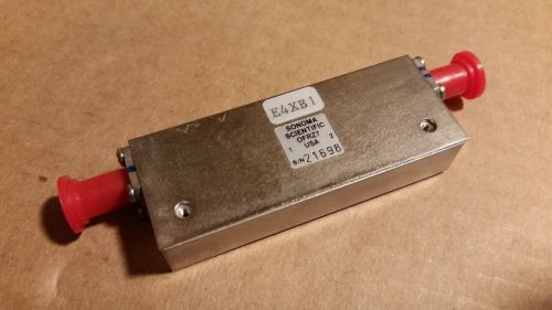 Sonoma scientific e4xb1 edge guide isolator 4-18ghz rf microwave sma ofrz7 new for sale