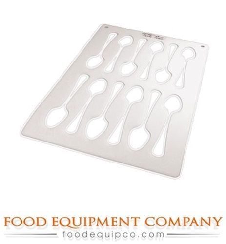 Paderno A4767310 Tuile Sheet (12) spoon template 15.5&#034; L x 10.5&#034; W plastic