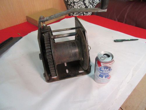 Hand Winch,Work Winch,KW 3000,Screw geared,3000lb Cap,4 x 6&#034; Drum~GOOD #W61016