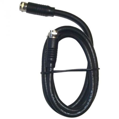3&#039; Rg-6 H.D. Coax With Fittings, Black Black Point TV Wire and Cable BV-081