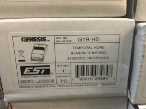 NEW EDWARDS G1R-HD TEMPORAL HORN, HI/LO DB OUTPUT-24V, RED(+9 IN STOCK)