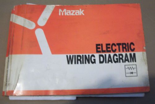 Mazak Electric Wiring Diagram Manual Set #DD357002E10