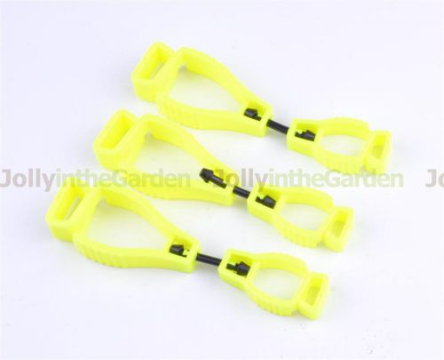 3x yellow glove grabber clip holder guard work safety clip glove keeper for sale