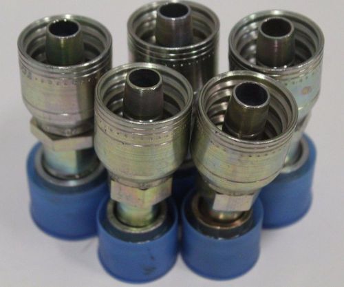 Set of (5) Eaton TTC-8 8, 10 1&#034; Straight Hose Fitting w/ Alliance Plastics Cap