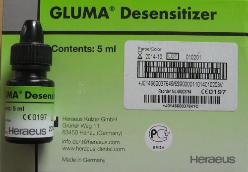 2X GLUMA Desensitizer, Heraeus Kulzer, Desensitizer supply material New