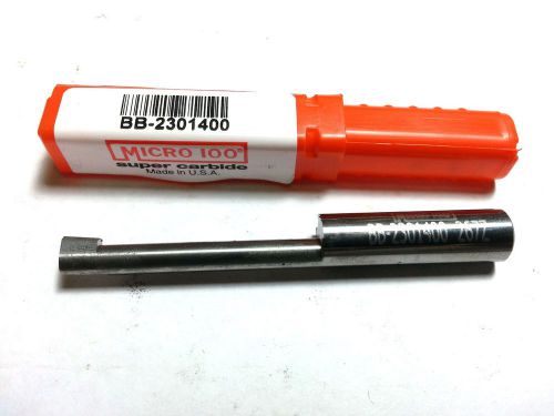 Micro 100  .230 x  .1400&#034; depth carbide grooving boring bar tool (p 411) for sale