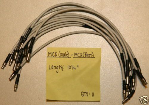 (11) MCX(Male) to MCX(Female) Cables 11.25&#034;
