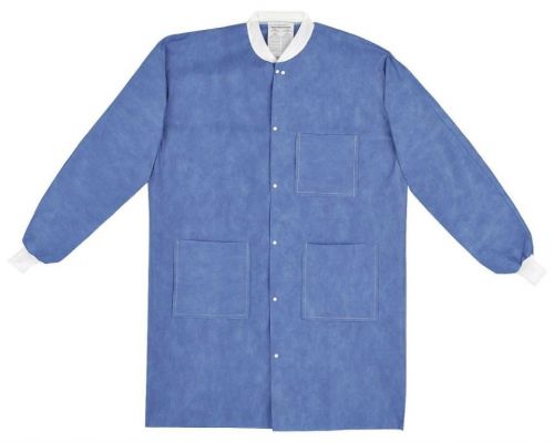 Dupont -ge219sbu2x00300b -disposable lab coat, pp sms, blue, 2xl, pk30 (m1446-a) for sale