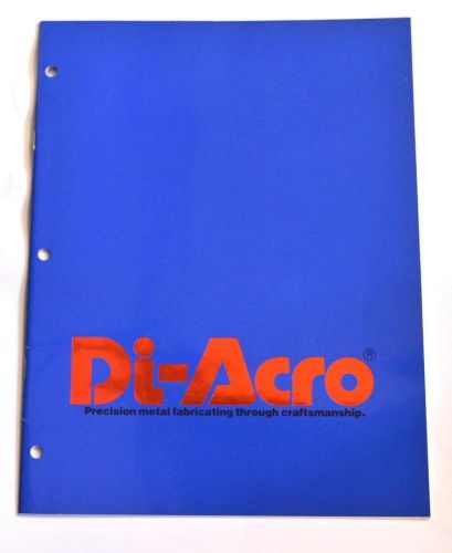 DI-ACRO 120 PRECISION METALWORKING EQUIPTMENT BROCHURE