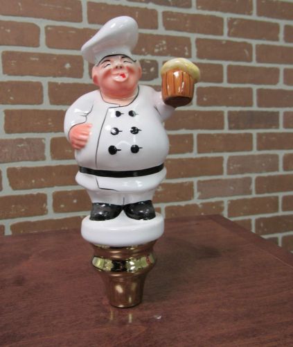 Collectable PIG COOK hand painted ceramic tap handle, made in Europe