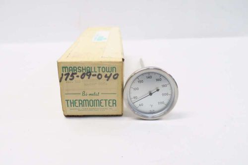 New marshall town 175-09-040 fig 103 9 in stem thermometer 60-220f d531556 for sale
