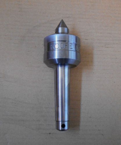 ROOFE MD 3A Live center 3 morse taper. Center is grease a bull
