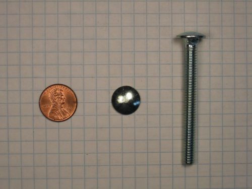 Carriage bolt #(1/4&#034;-20) x 2-1/2&#034;, steel, square neck truss head, zinc-plated for sale