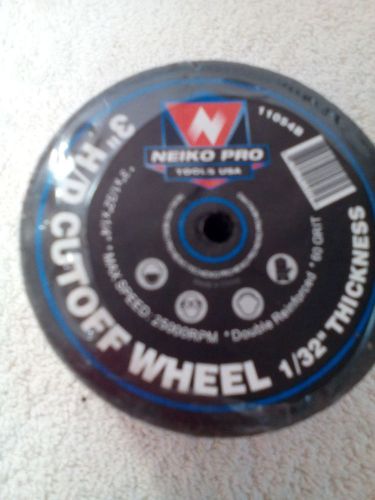 Neiko 11054B 200 Cutoff Wheels 3&#034; x 1/32&#034; x 1/4&#034; inch Disc 60 Grit
