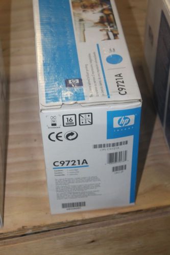 HP C9721A Cyan Toner Cartridge SEALED BOX - GENUINE - OEM
