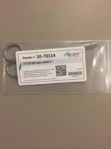 Argent Littauer Stitch Scissors 5 1/2&#034; NEW German Stainless Steel 10-70114