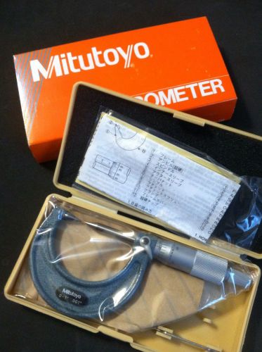 Mitutoyo 112-237 Point Micrometer, Inch, Ratchet Stop, 30 Deg. Carbide-Tipped...