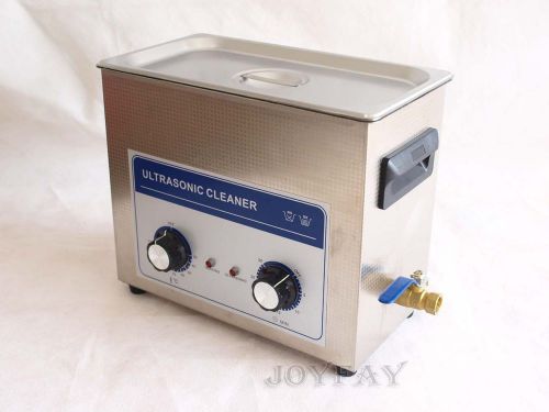 6L Ultrasonic Cleaner Heater Mechanical 150 W 40KHz Jewelry Dental CE ROHS