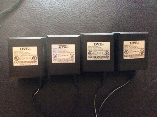 DVE AC/DC Adaptor DV-1220R Input: 120VAC 60 Hz 7W Output:12VDC 200mA  No Tips