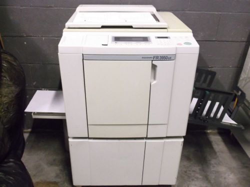 Riso fr3950 high speed digital duplicator excellent 11x17 print low meter for sale