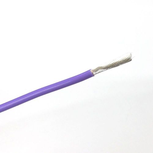 10&#039; 10awg violet hi tem  insulated stranded 600 volt hook-up wire 10 foot length for sale