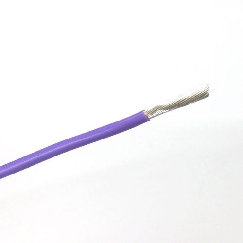 10&#039; 10AWG VIOLET Hi Tem  Insulated Stranded 600 Volt Hook-Up Wire 10 Foot Length