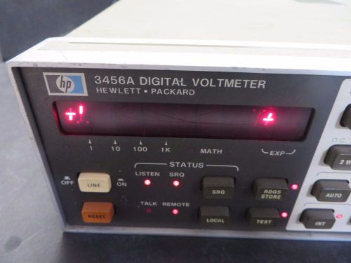Agilent hp 3456a digital voltmeter 6 1/2 digit id# 26198khdg for sale