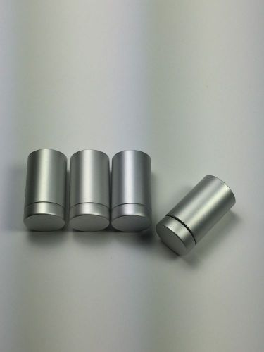 Satin finish aluminum standoff  1/2&#034;w x 3/4&#034;l pack of (4) for sale