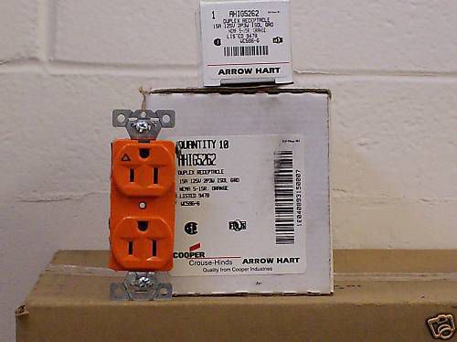 1 ARROW HART COOPER DUPLEX RECEPTACLE IG5262