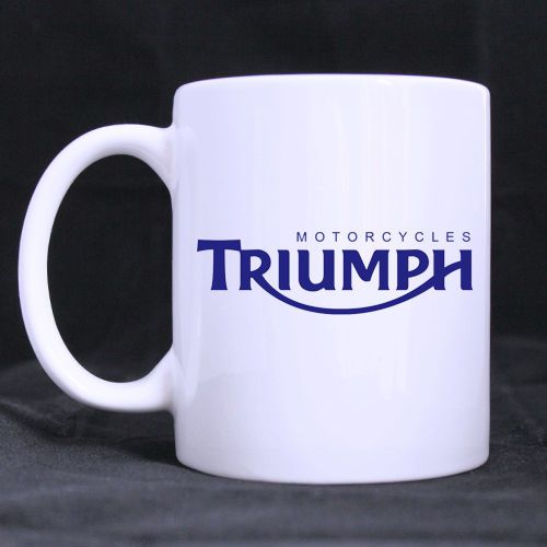 Mens/Gents/Ladies TRIUMPH MOTORCYCLE Mug Gift/ Coffee Mugs/Tableware/Tea/White
