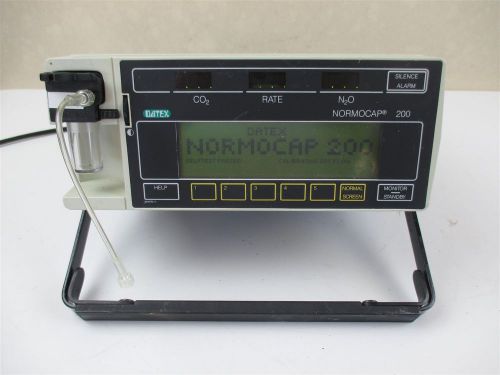 Datex Normocap 200 CO2 N2O Gas Monitor w Alarm Quality Used Unit Health Hospital