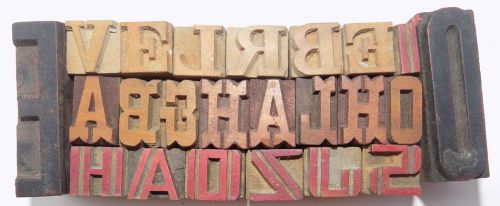 Letterpress Letter Wood Type Printers Block &#034;Lots Of 23&#034; Typography #bc-343