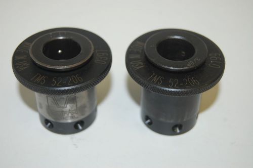 (2) smith tool tms 52-206 3/8 pipe direct drive tap adapters coolant thru for sale
