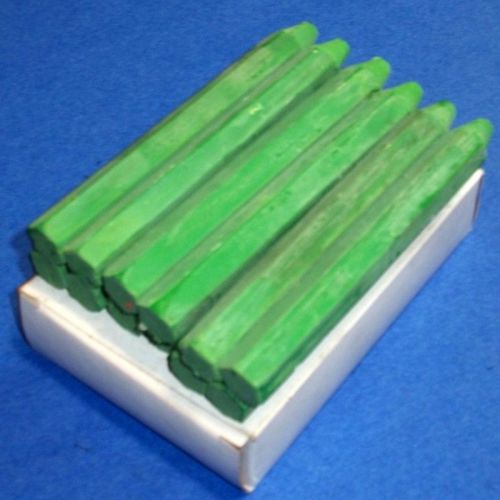 LA-CO IND. 1/2&#034;X4-5/8&#034; GREEN HEX SCAN-IT PLUS MARKERS, 0082634 *NEW LOT OF 12*