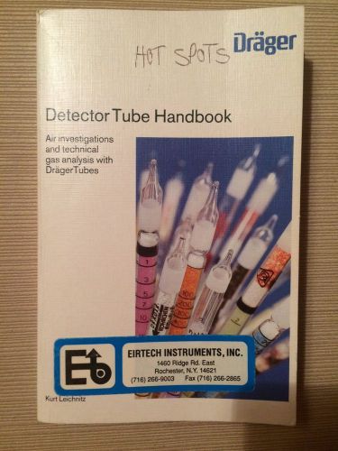 Drager detector tube handbook 1989 for sale