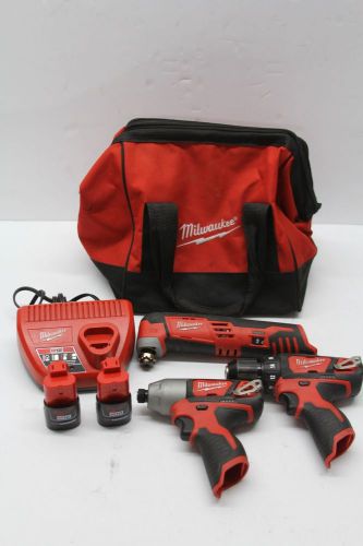 Milwaukee 3-Piece Combo Set 1/4&#034; Hex Driver - 3/8&#034; Drill Driver - Multi-Tool