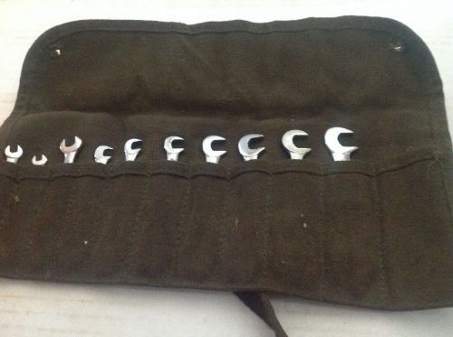 Craftsman vintage wrenches in old pouch (4E)