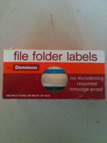 Dennison Office File Folder Labels 250  Light Blue Color Labels