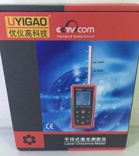 UYIGAO Digital Laser Distance Meter LCD 40M/131ft Range Finder Measure Test NIB