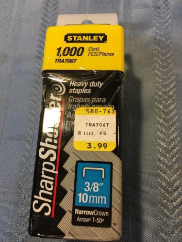 Stanley staples 1000 ct 3/8&#034; 10mm  sharp shooter tra706t lot of 2