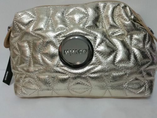 Mimco METEOR Cosmetic Clutch Makeup Brand New with Tags Small Gold