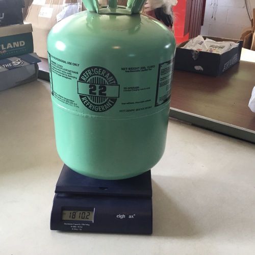R-22  REFRIGERANT approx. 1/2 tank 18.10 lbs  LOCAL PICKUP ONLY!!!