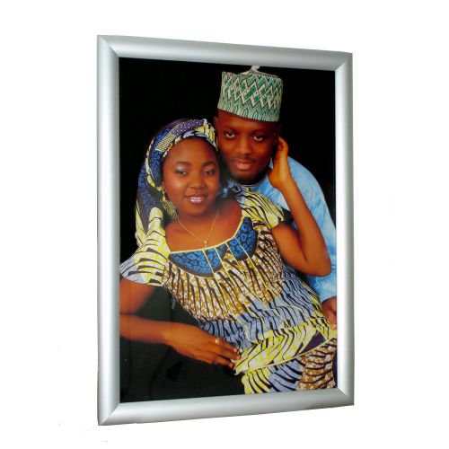 Aluminum Snap Frame for Poster 11 x 17 Inches, 25mm Profile, Color Silver